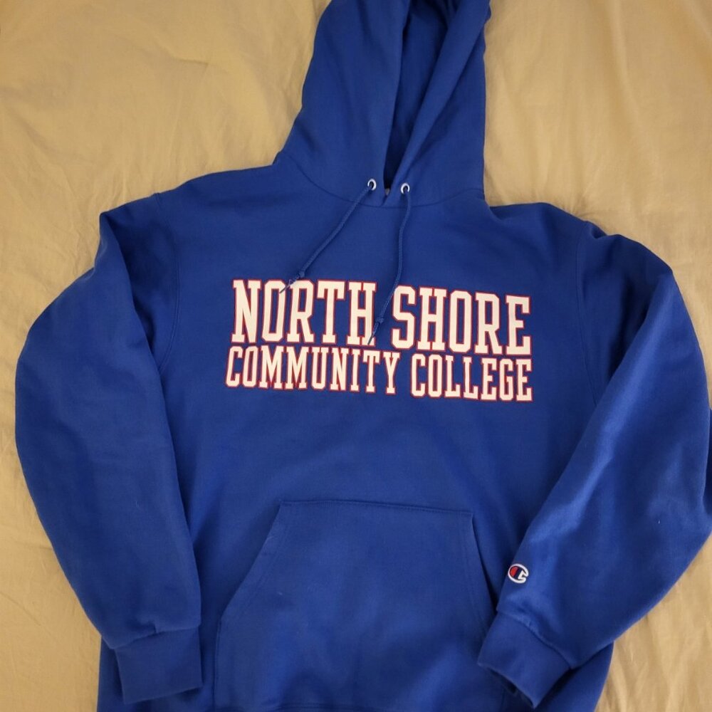 North Shore Community College - Champion Hoodie Sweatshirt - Sz Medium